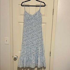 Windsor Light Blue Lace Midi Dress